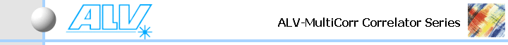 ALV-MultiCorr Correlator Series